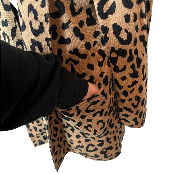 J.Crew Sophie Sweater Blazer Cardigan Animal Leopard Print Marino Wool, Sz Small - Picture 7 of 13